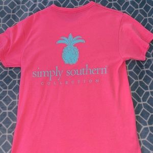 simply southern pink t shirt